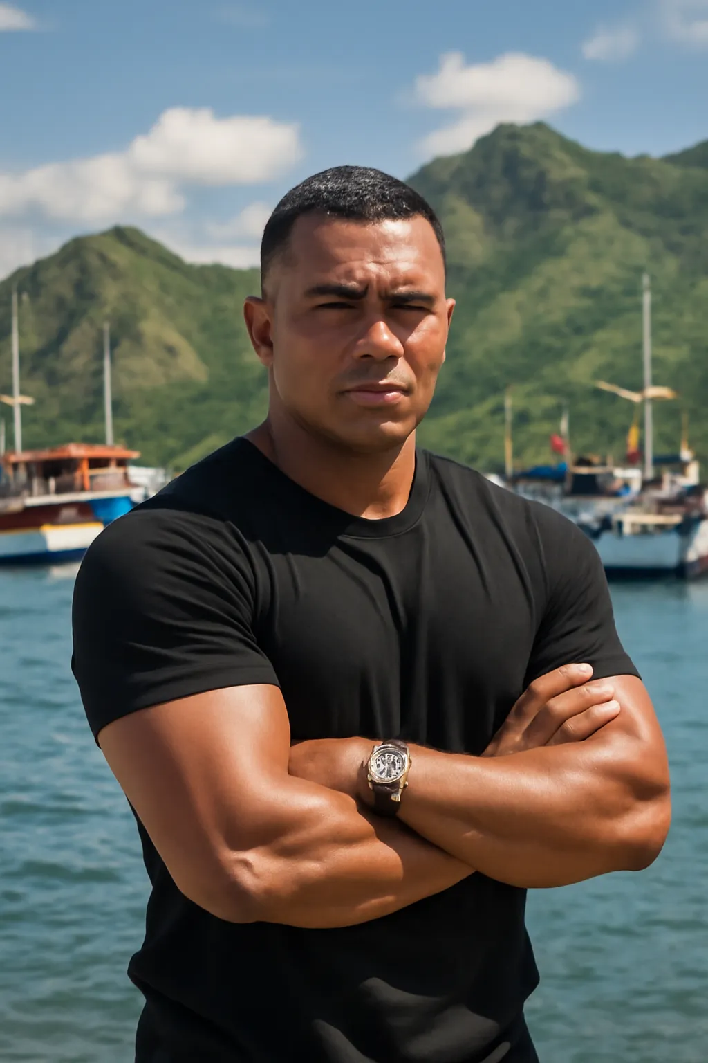 Professional bodyguard in black suit | Labuan Bajo Bodyguard